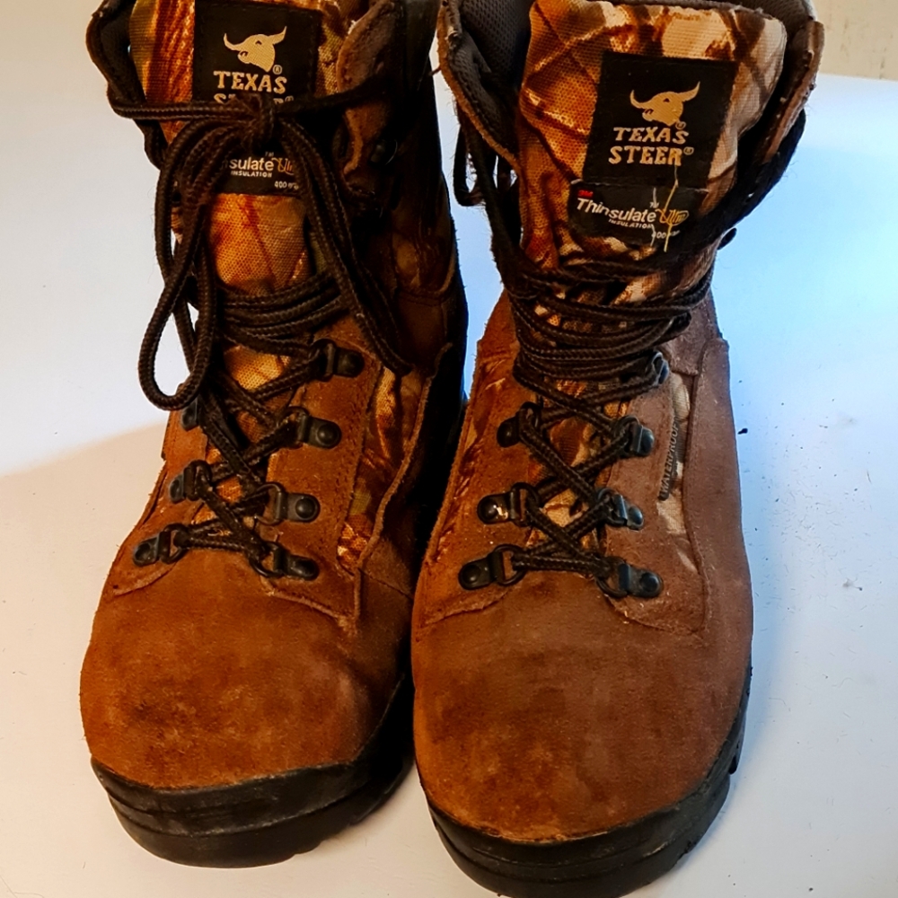 Men's Texas Steer Waterproof And Oil Resistance Boots Size 10